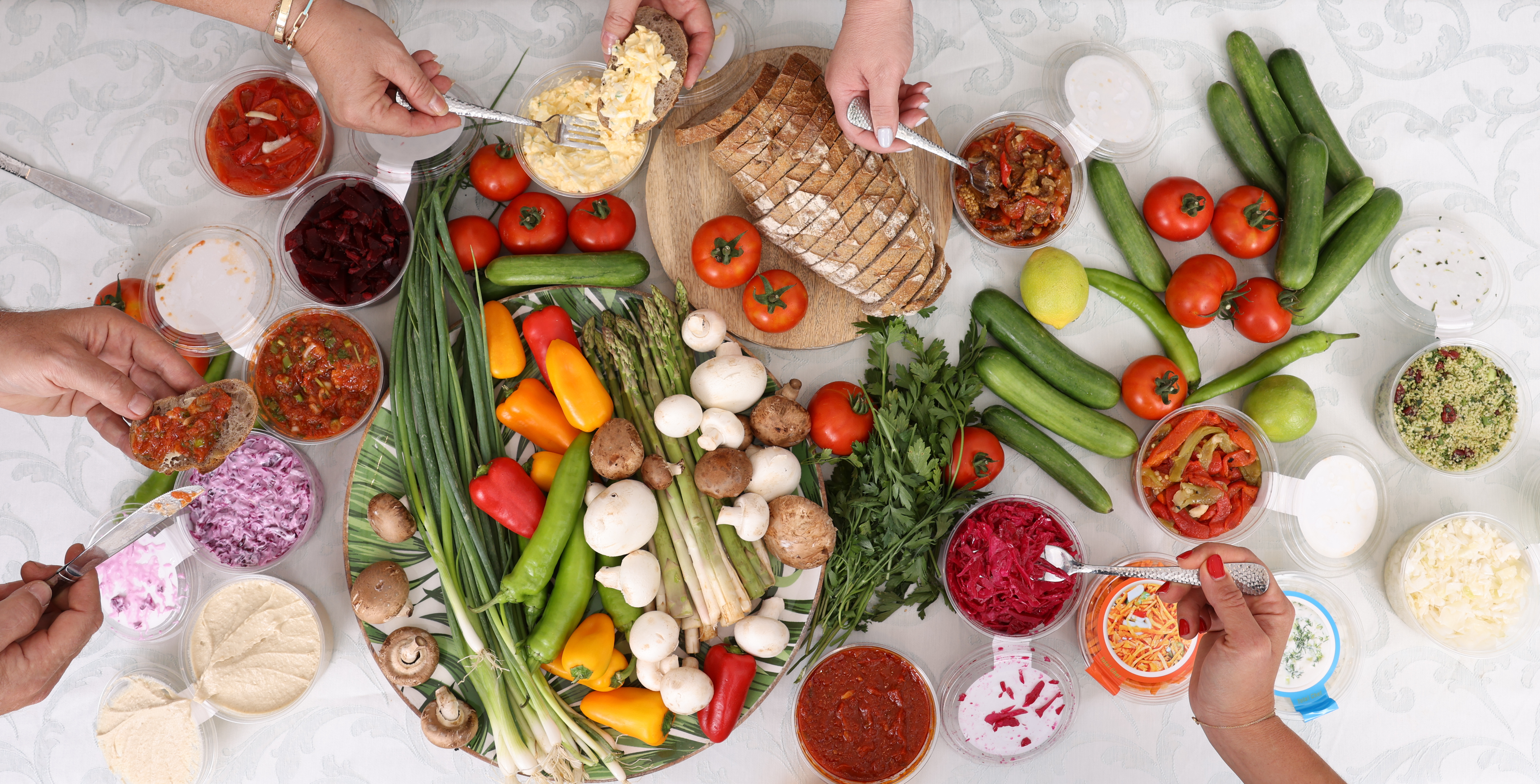 a store with food on the table